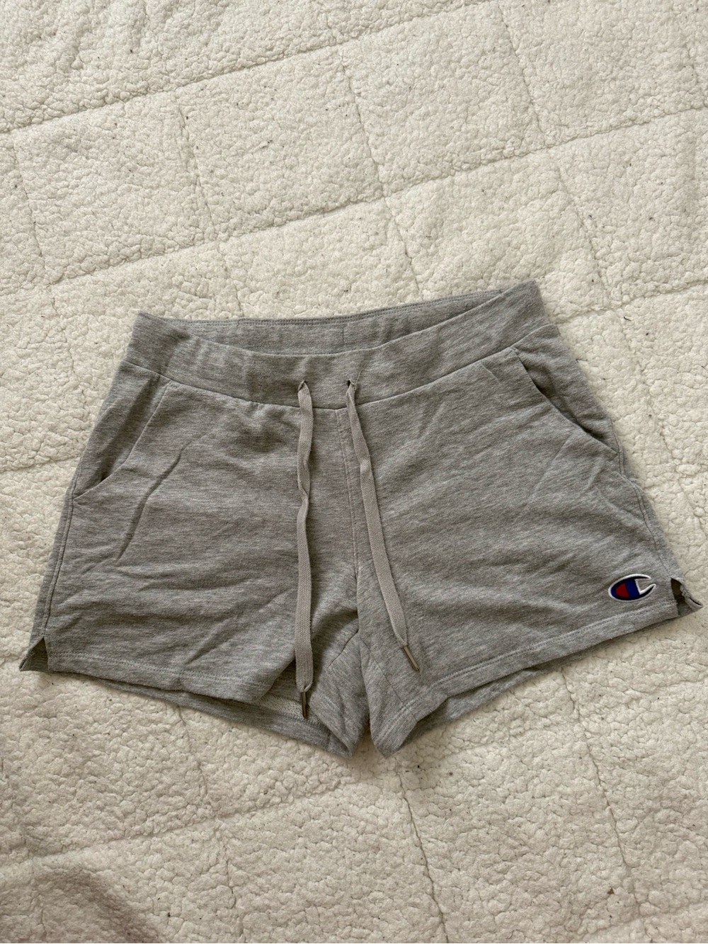 Champion Light Gray Athletic Drawstring Shorts